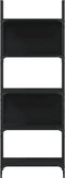 vidaXL - Boekenkast - 5-laags - 60,5x24x166,5 - cm - bewerkt - hout - zwart