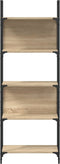 vidaXL - Boekenkast - 5-laags - 60,5x24x166,5 - cm - bewerkt - hout - sonoma - eiken