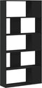 vidaXL - Boekenkast - 5-laags - 80,5x23,5x162,5 - cm - bewerkt - hout - zwart