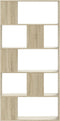 vidaXL - Boekenkast - 5-laags - 80,5x23,5x162,5 - cm - bewerkt - hout - sonoma - eiken