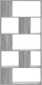vidaXL - Boekenkast - 5-laags - 80,5x23,5x162,5 - cm - bewerkt - hout - grijs - sonoma