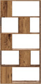 vidaXL - Boekenkast - 5-laags - 80,5x23,5x162,5 - cm - bewerkt - hout - oud - hout