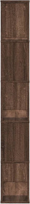 vidaXL - Boekenkast - 5-laags - 80,5x23,5x162,5 - cm - hout - bruin - eikenkleurig