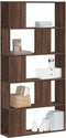 vidaXL - Boekenkast - 5-laags - 80,5x23,5x162,5 - cm - hout - bruin - eikenkleurig