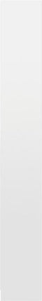 vidaXL - Boekenkast - 5 - schappen - 40x24x175 - cm - bewerkt - hout - hoogglans - wit