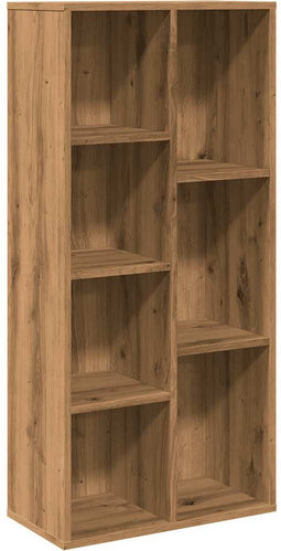 vidaXL - Boekenkast - 50x25x104 - cm - artisanaal - eikenkleur