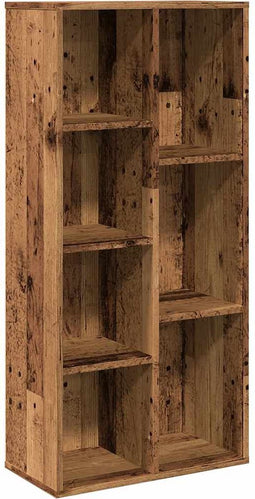 vidaXL - Boekenkast - 50x25x104 - cm - oud - houtkleurig