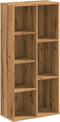 vidaXL - Boekenkast - 50x25x105 - cm - bewerkt - hout - artisanaal - eikenkleurig
