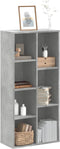 vidaXL - Boekenkast - 50x25x105 - cm - bewerkt - hout - betongrijs