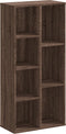 vidaXL - Boekenkast - 50x25x105 - cm - bewerkt - hout - bruin - eikenkleurig
