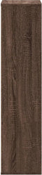 vidaXL - Boekenkast - 50x25x105 - cm - bewerkt - hout - bruin - eikenkleurig