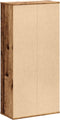 vidaXL - Boekenkast - 50x25x105 - cm - bewerkt - hout - oud - houtkleurig