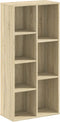 vidaXL - Boekenkast - 50x25x105 - cm - bewerkt - hout - sonoma - eikenkleurig