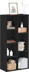 vidaXL - Boekenkast - 50x25x105 - cm - bewerkt - hout - zwart