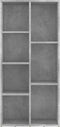 vidaXL - Boekenkast - 50x25x106 - cm - bewerkt - hout - betongrijs