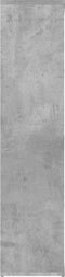 vidaXL - Boekenkast - 50x25x106 - cm - bewerkt - hout - betongrijs