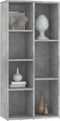 vidaXL - Boekenkast - 50x25x106 - cm - bewerkt - hout - betongrijs