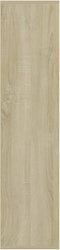 vidaXL - Boekenkast - 50x25x106 - cm - bewerkt - hout - sonoma - eikenkleurig