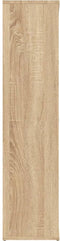 vidaXL - Boekenkast - 50x25x106 - cm - bewerkt - hout - sonoma - eikenkleurig