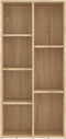 vidaXL - Boekenkast - 50x25x106 - cm - bewerkt - hout - sonoma - eikenkleurig
