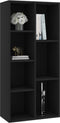vidaXL - Boekenkast - 50x25x106 - cm - bewerkt - hout - zwart
