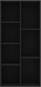 vidaXL - Boekenkast - 50x25x106 - cm - bewerkt - hout - zwart