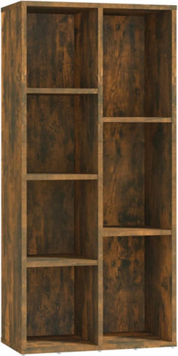 vidaXL - Boekenkast - 50x25x106 - cm - gerookt - eikenkleurig
