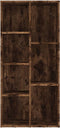 vidaXL - Boekenkast - 50x25x106 - cm - gerookt - eikenkleurig