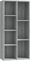 vidaXL - Boekenkast - 50x25x106 - cm - grijs - sonoma - eikenkleurig