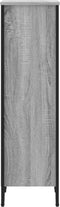 vidaXL - Boekenkast - 50x31x106 - cm - bewerkt - hout - grijs - sonoma - eikenkleurig