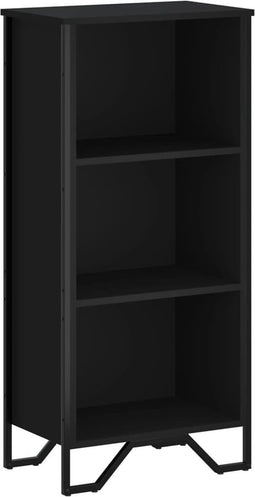 vidaXL - Boekenkast - 50x31x106 - cm - bewerkt - hout - zwart