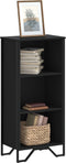 vidaXL - Boekenkast - 50x31x106 - cm - bewerkt - hout - zwart