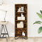 vidaXL - Boekenkast - 50x31x137,5 - cm - bewerkt - hout - gerookt - eikenkleurig