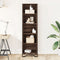 vidaXL - Boekenkast - 50x31x169 - cm - bewerkt - hout - bruin - eikenkleur