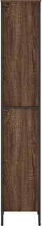 vidaXL - Boekenkast - 50x31x169 - cm - bewerkt - hout - bruin - eikenkleur