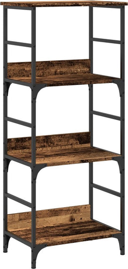 vidaXL - Boekenkast - 50x33x117,5 - cm - bewerkt - hout - oud - houtkleurig