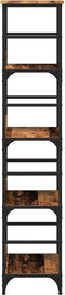 vidaXL - Boekenkast - 50x33x153 - cm - bewerkt - hout - oud - houtkleurig