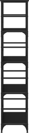vidaXL - Boekenkast - 50x33x153 - cm - bewerkt - hout - zwart