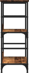 vidaXL - Boekenkast - 50x33x82 - cm - bewerkt - hout - oud - houtkleurig