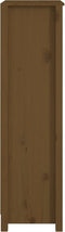 vidaXL - Boekenkast - 50x35x125,5 - cm - massief - grenenhout - honingbruin