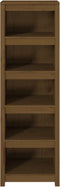 vidaXL - Boekenkast - 50x35x154 - cm - massief - grenenhout - honingbruin