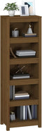vidaXL - Boekenkast - 50x35x154 - cm - massief - grenenhout - honingbruin