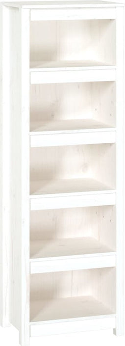 vidaXL - Boekenkast - 50x35x154 - cm - massief - grenenhout - wit