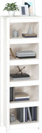 vidaXL - Boekenkast - 50x35x154 - cm - massief - grenenhout - wit