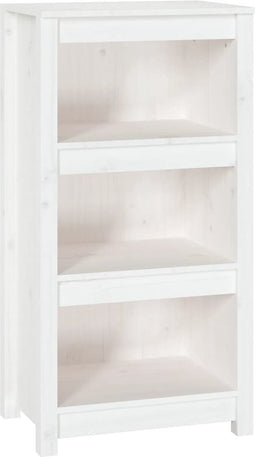 vidaXL - Boekenkast - 50x35x97 - cm - massief - grenenhout - wit