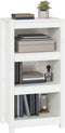 vidaXL - Boekenkast - 50x35x97 - cm - massief - grenenhout - wit