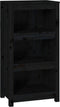 vidaXL - Boekenkast - 50x35x97 - cm - massief - grenenhout - zwart
