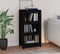 vidaXL - Boekenkast - 50x35x97 - cm - massief - grenenhout - zwart