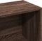 vidaXL - Boekenkast - 57x28,5x107,5 - cm - bewerkt - hout - bruin - eikenkleurig