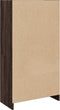 vidaXL - Boekenkast - 57x28,5x107,5 - cm - bewerkt - hout - bruin - eikenkleurig